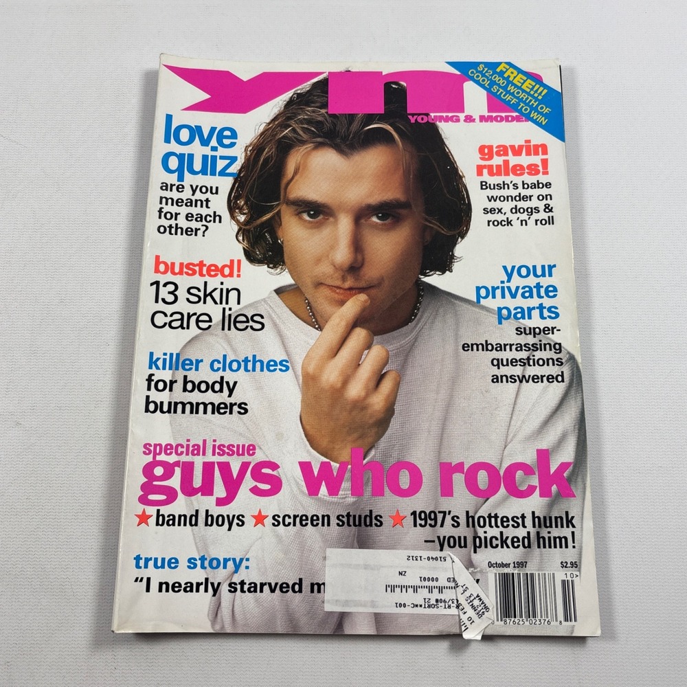 YM Young & Modern Magazine October 1997 Gavin Rossdale Bush Guys Who Rock Issue